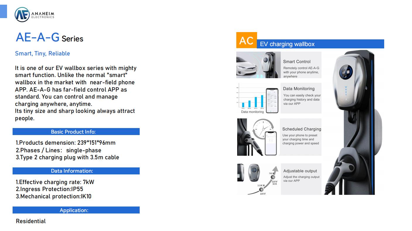 ANAHEIM Smart Charging AE-A-G Smart Wallbox -  - 1