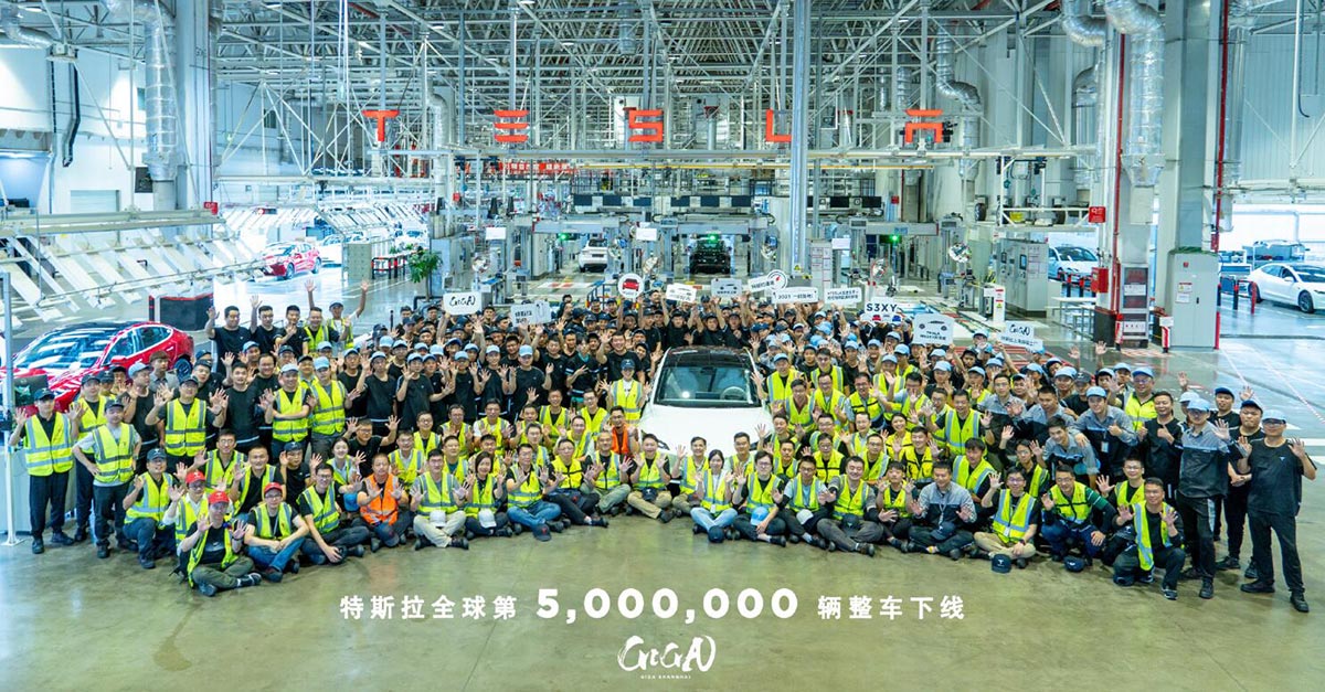 Shanghai Plant Achieves Milestone as Tesla Produces its 5 Millionth Vehicle - Car News - 1